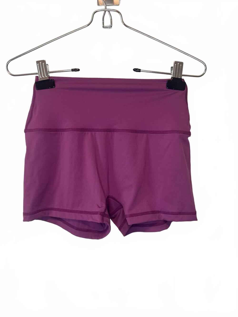 SET ACTIVE | Limited Edition AirLuxe Breathe Mini Shorts Purple Size M Biker - Picture 1 of 3